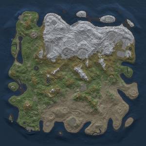 Thumbnail Rust Map: Procedural Map, Size: 4500, Seed: 1475039867, 19 Monuments