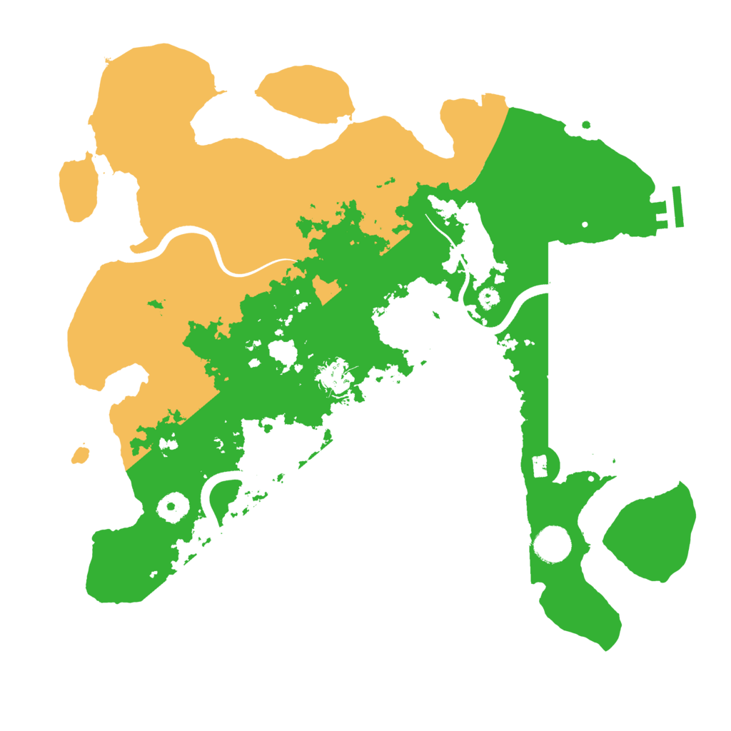 Biome Rust Map: Procedural Map, Size: 3600, Seed: 79576729