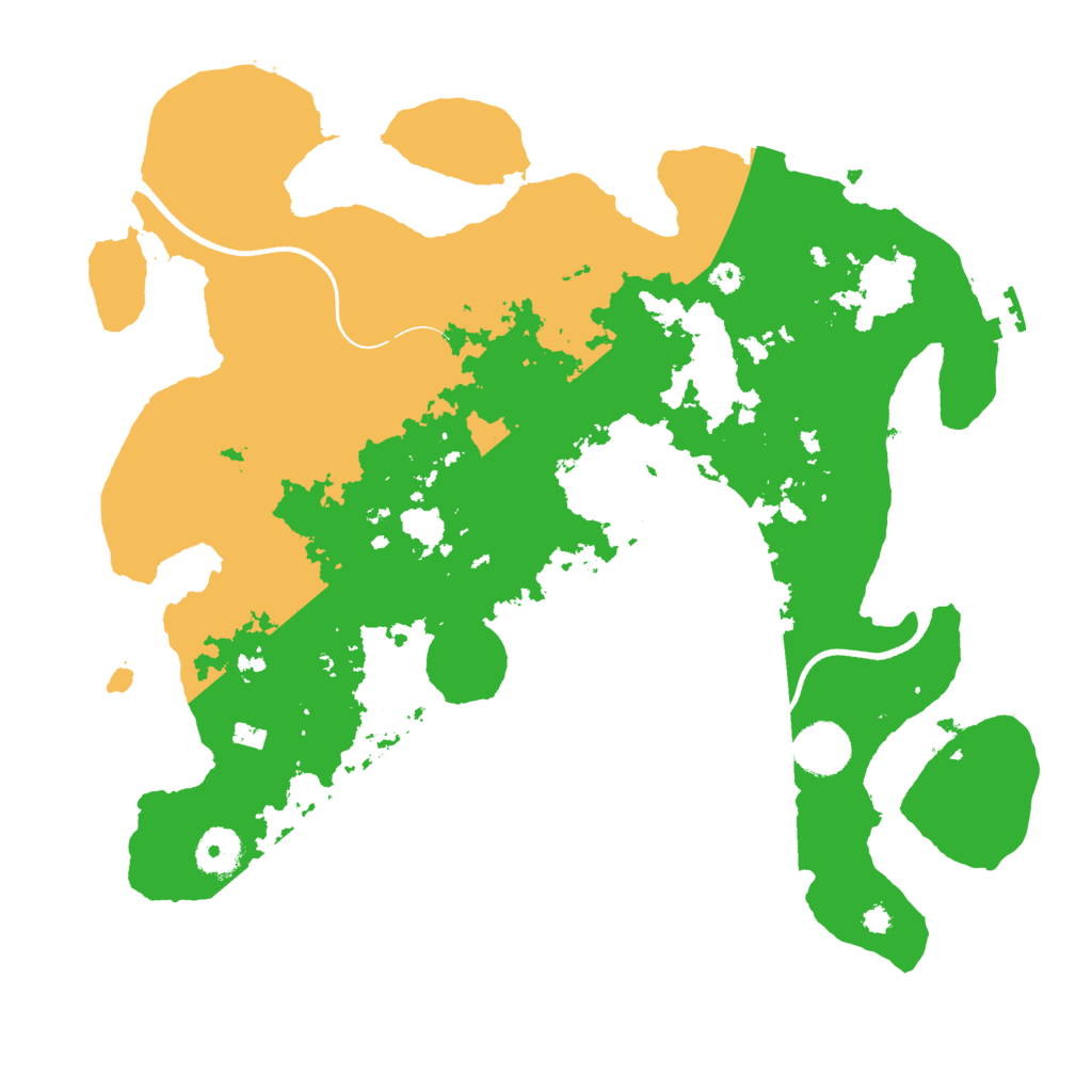 Biome Rust Map: Procedural Map, Size: 3600, Seed: 79576729