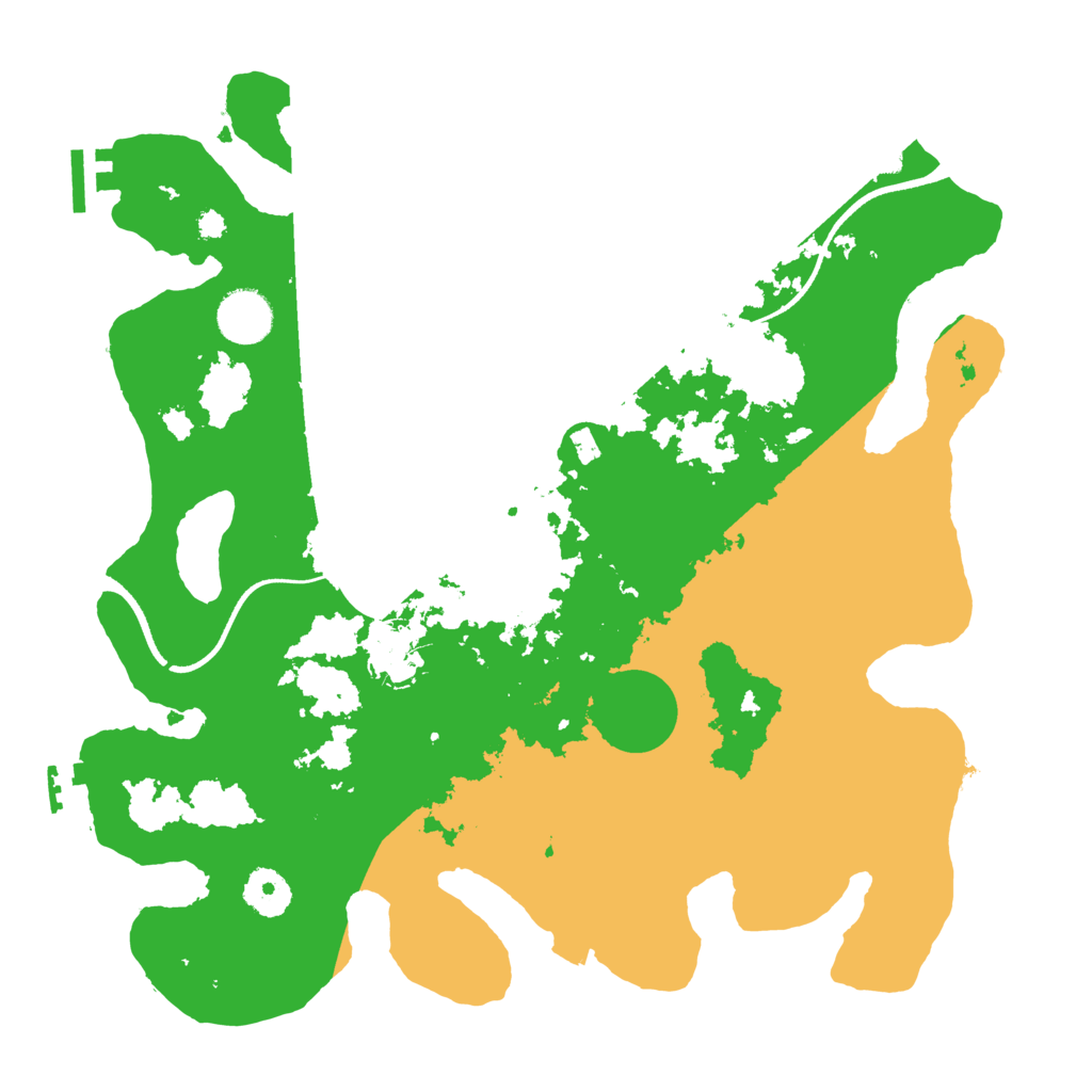 Biome Rust Map: Procedural Map, Size: 3500, Seed: 1438010818