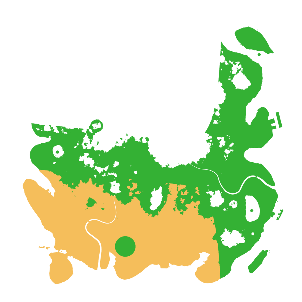 Biome Rust Map: Procedural Map, Size: 3900, Seed: 7736