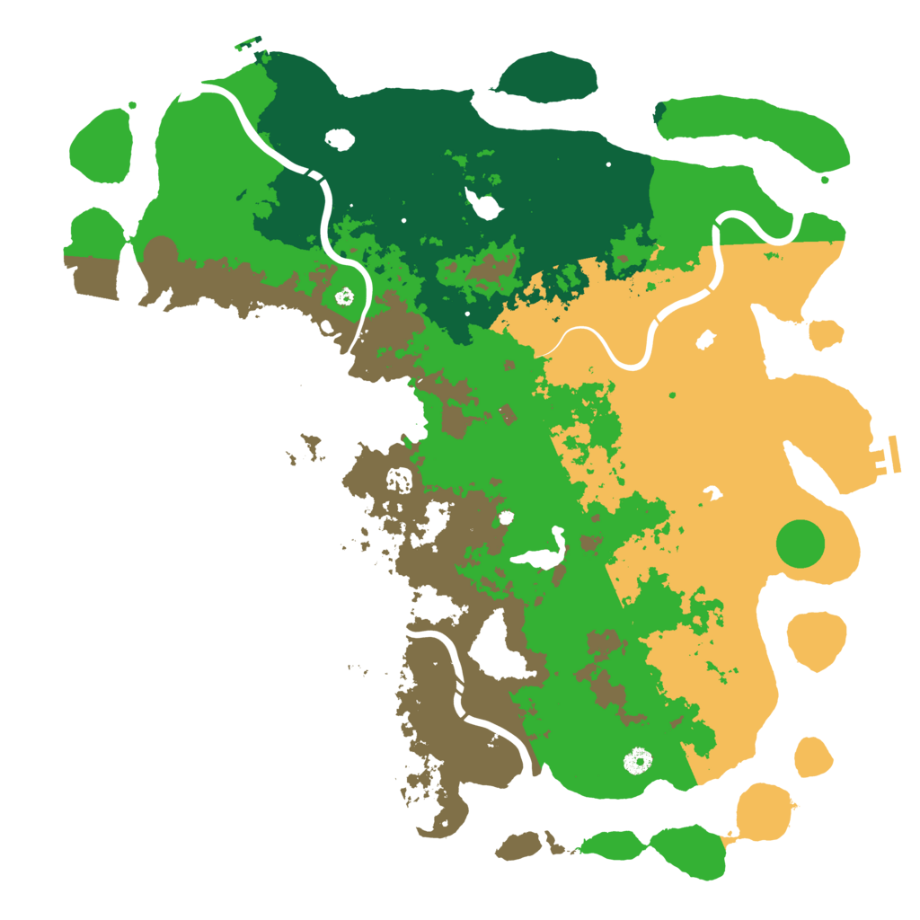 Biome Rust Map: Procedural Map, Size: 5000, Seed: 889544