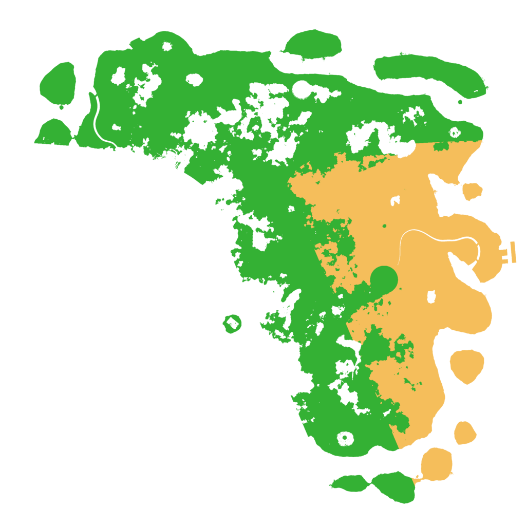 Biome Rust Map: Procedural Map, Size: 5000, Seed: 889544