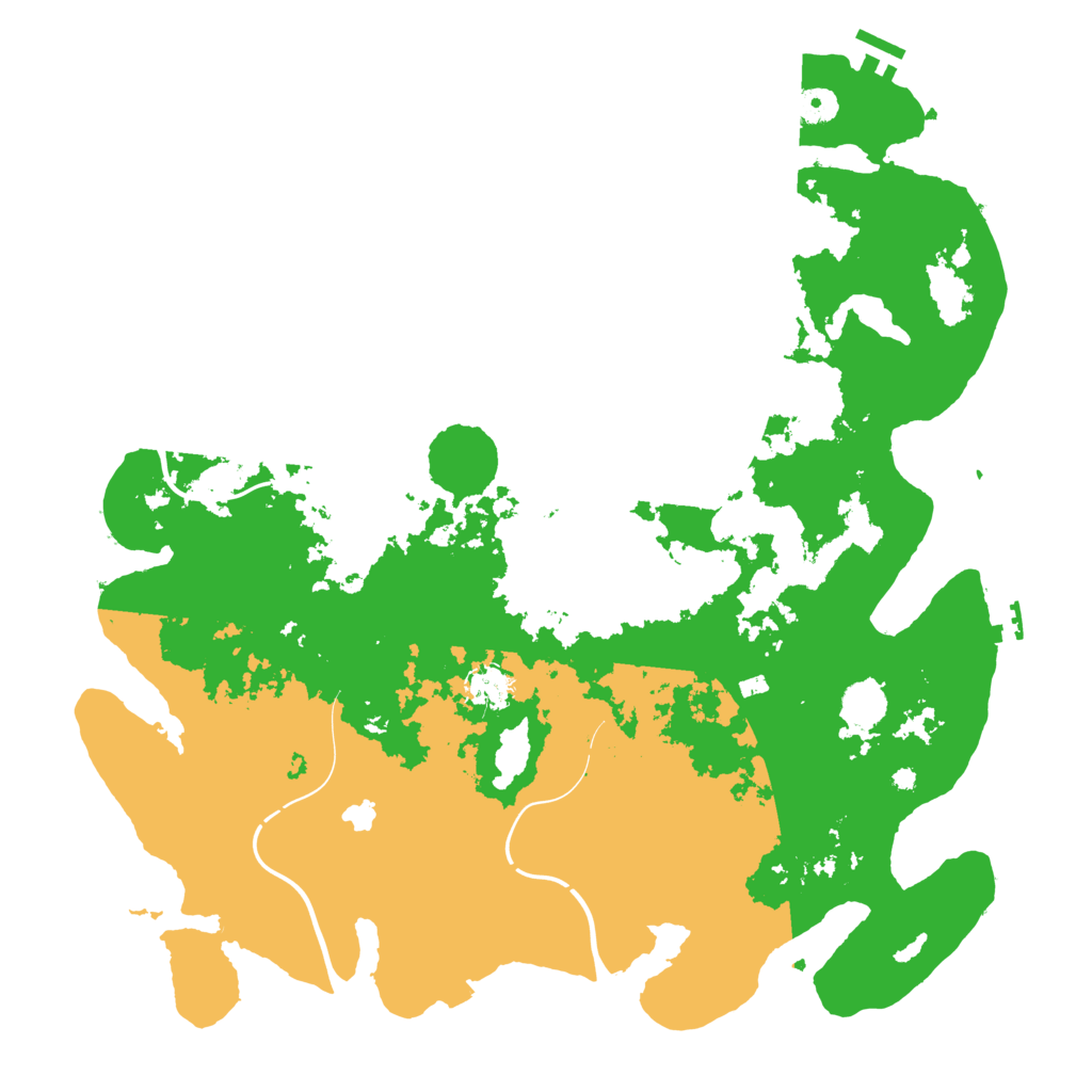 Biome Rust Map: Procedural Map, Size: 4300, Seed: 7736