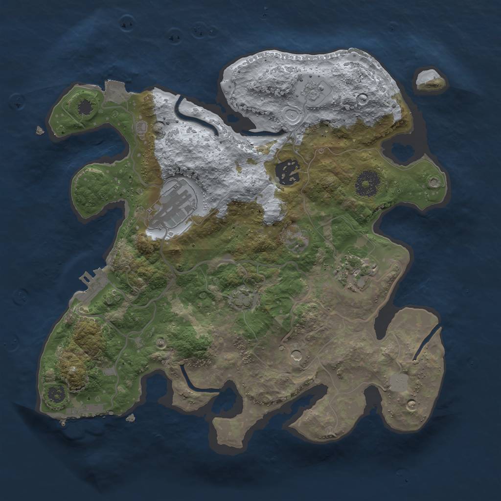 Rust Map: Procedural Map, Size: 2900, Seed: 298332304, 11 Monuments