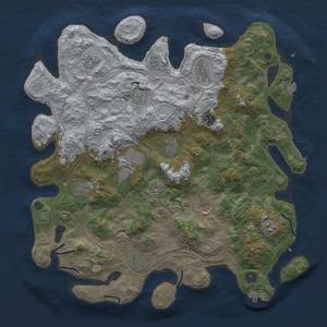 Thumbnail Rust Map: Procedural Map, Size: 4300, Seed: 2277, 19 Monuments