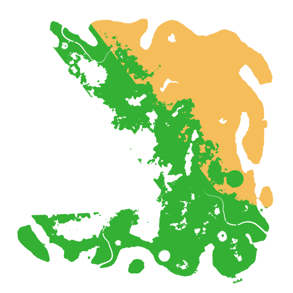 Biome Rust Map: Procedural Map, Size: 4500, Seed: 4846