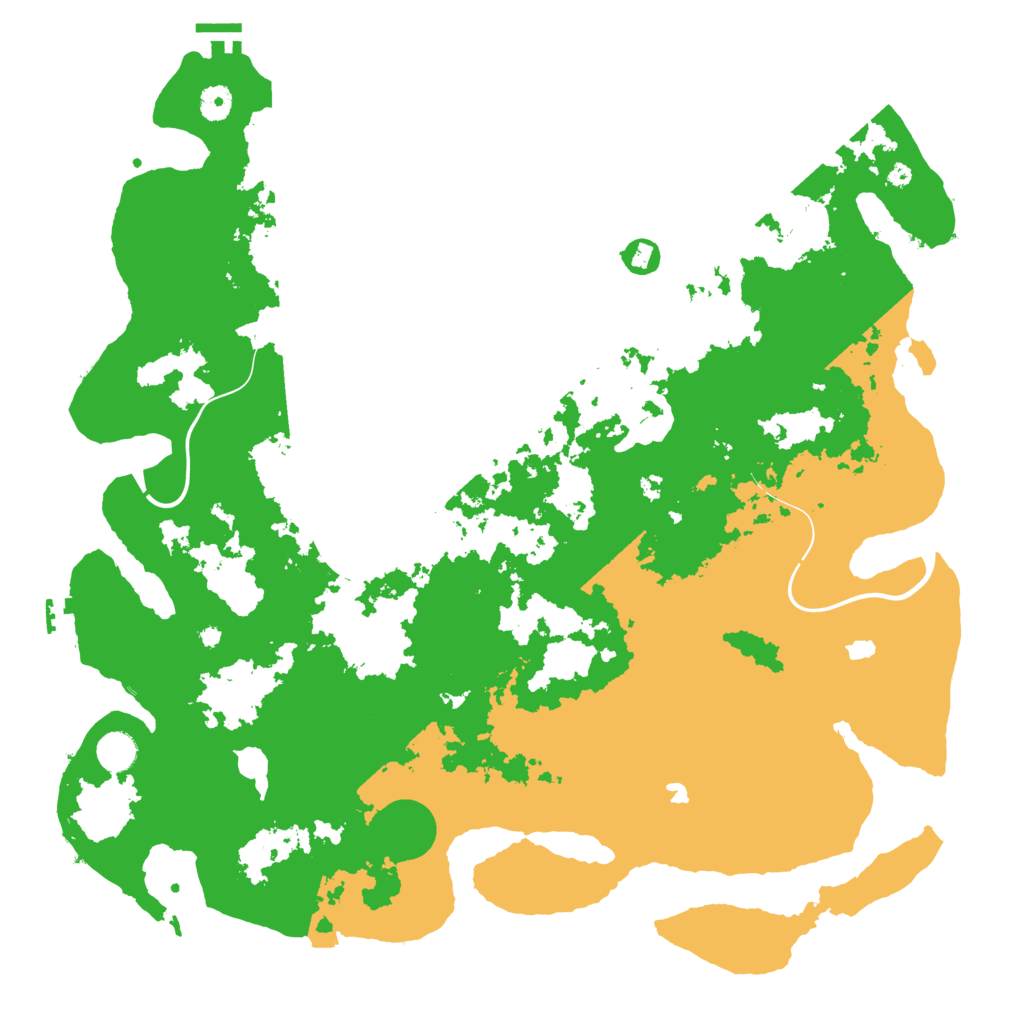 Biome Rust Map: Procedural Map, Size: 4500, Seed: 1967946541