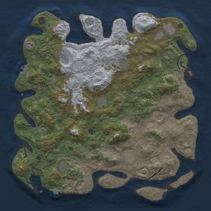 Thumbnail Rust Map: Procedural Map, Size: 4500, Seed: 1967946541, 19 Monuments