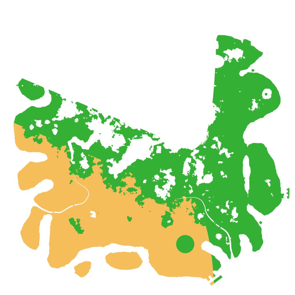 Biome Rust Map: Procedural Map, Size: 4300, Seed: 9241647