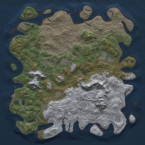 Thumbnail Rust Map: Procedural Map, Size: 5000, Seed: 238546754, 19 Monuments