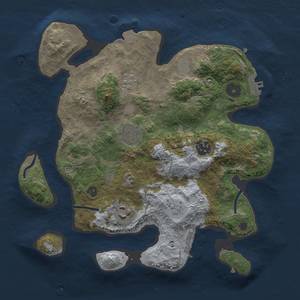 Thumbnail Rust Map: Procedural Map, Size: 3000, Seed: 2262, 12 Monuments