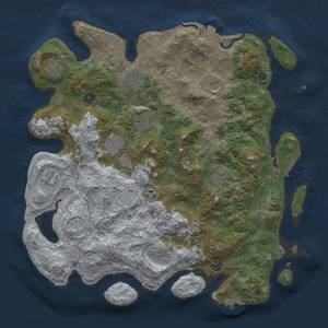 Thumbnail Rust Map: Procedural Map, Size: 4242, Seed: 74349772, 19 Monuments