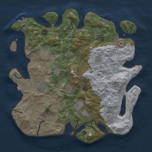 Thumbnail Rust Map: Procedural Map, Size: 4000, Seed: 1398863242, 18 Monuments