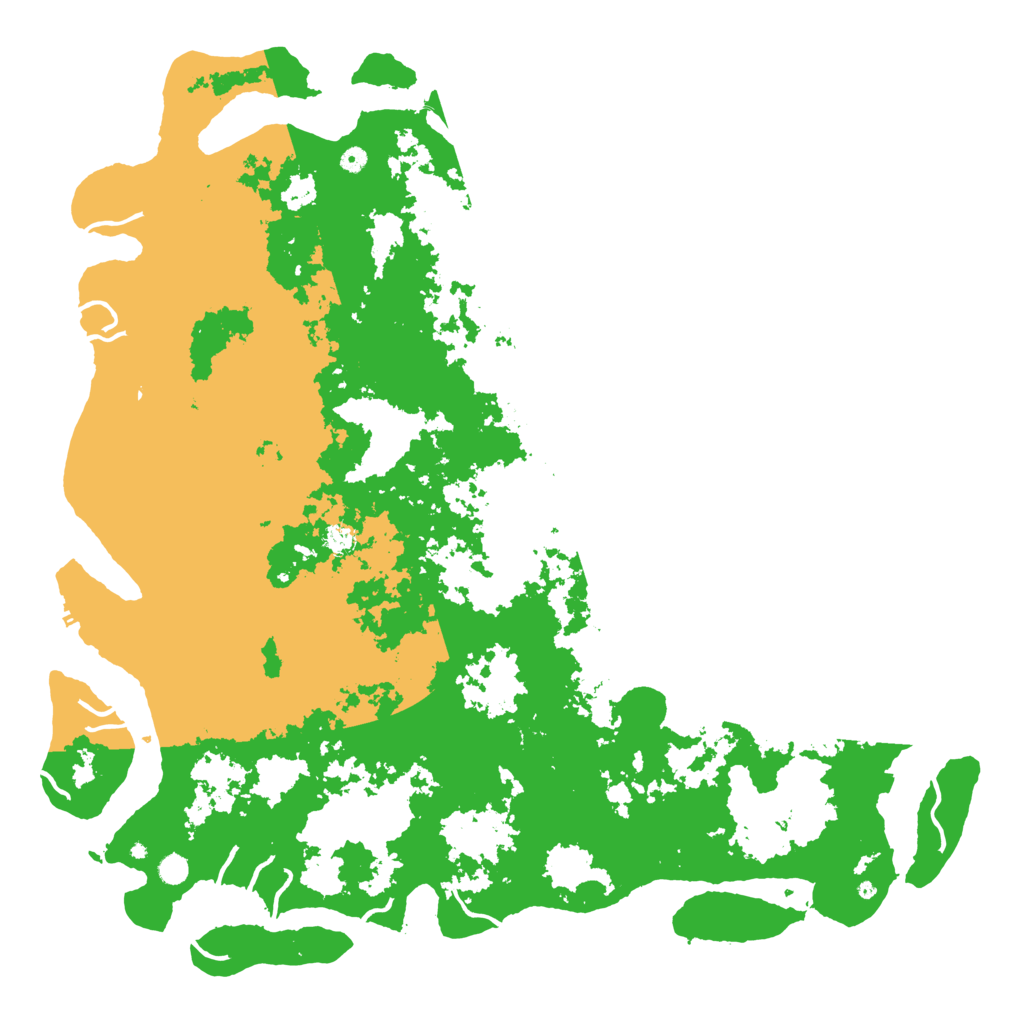 Biome Rust Map: Procedural Map, Size: 6000, Seed: 6485197