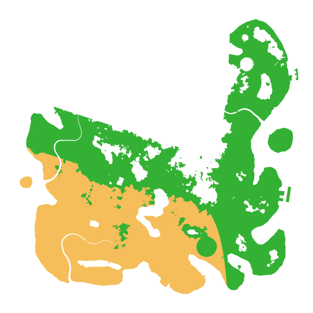Biome Rust Map: Procedural Map, Size: 4100, Seed: 63536