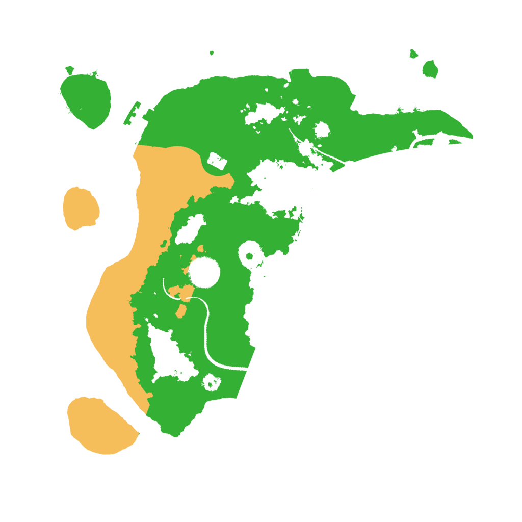 Biome Rust Map: Procedural Map, Size: 3000, Seed: 15933