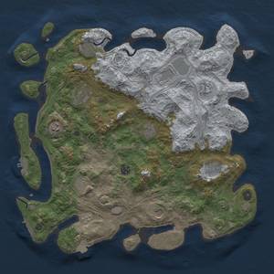 Thumbnail Rust Map: Procedural Map, Size: 4250, Seed: 917777709, 19 Monuments