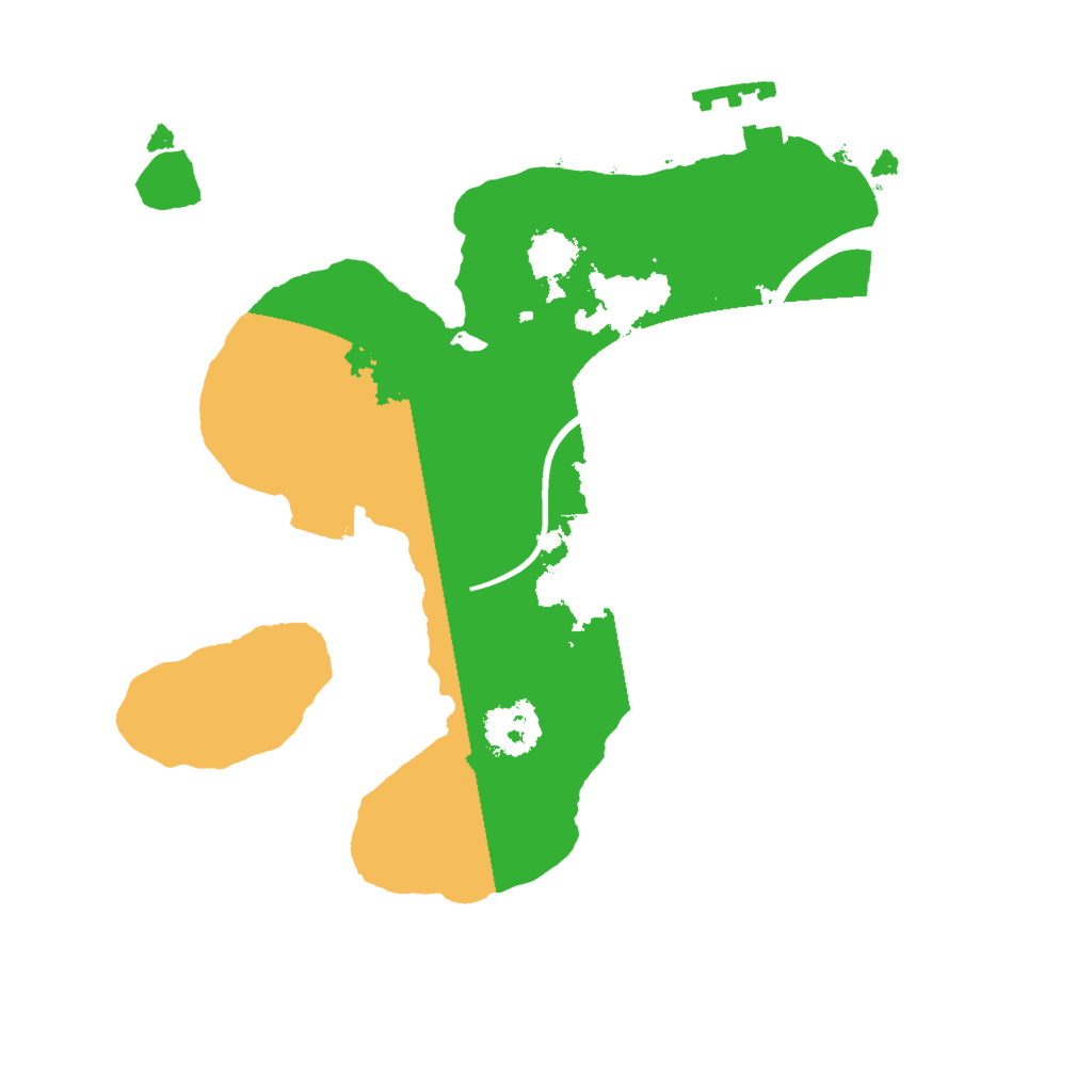 Biome Rust Map: Procedural Map, Size: 2000, Seed: 55443