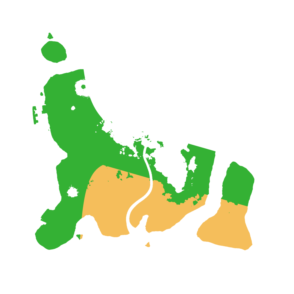 Biome Rust Map: Procedural Map, Size: 2500, Seed: 1379717304