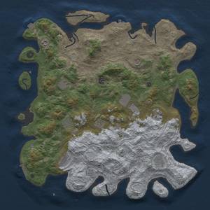 Thumbnail Rust Map: Procedural Map, Size: 4500, Seed: 1721228192, 19 Monuments