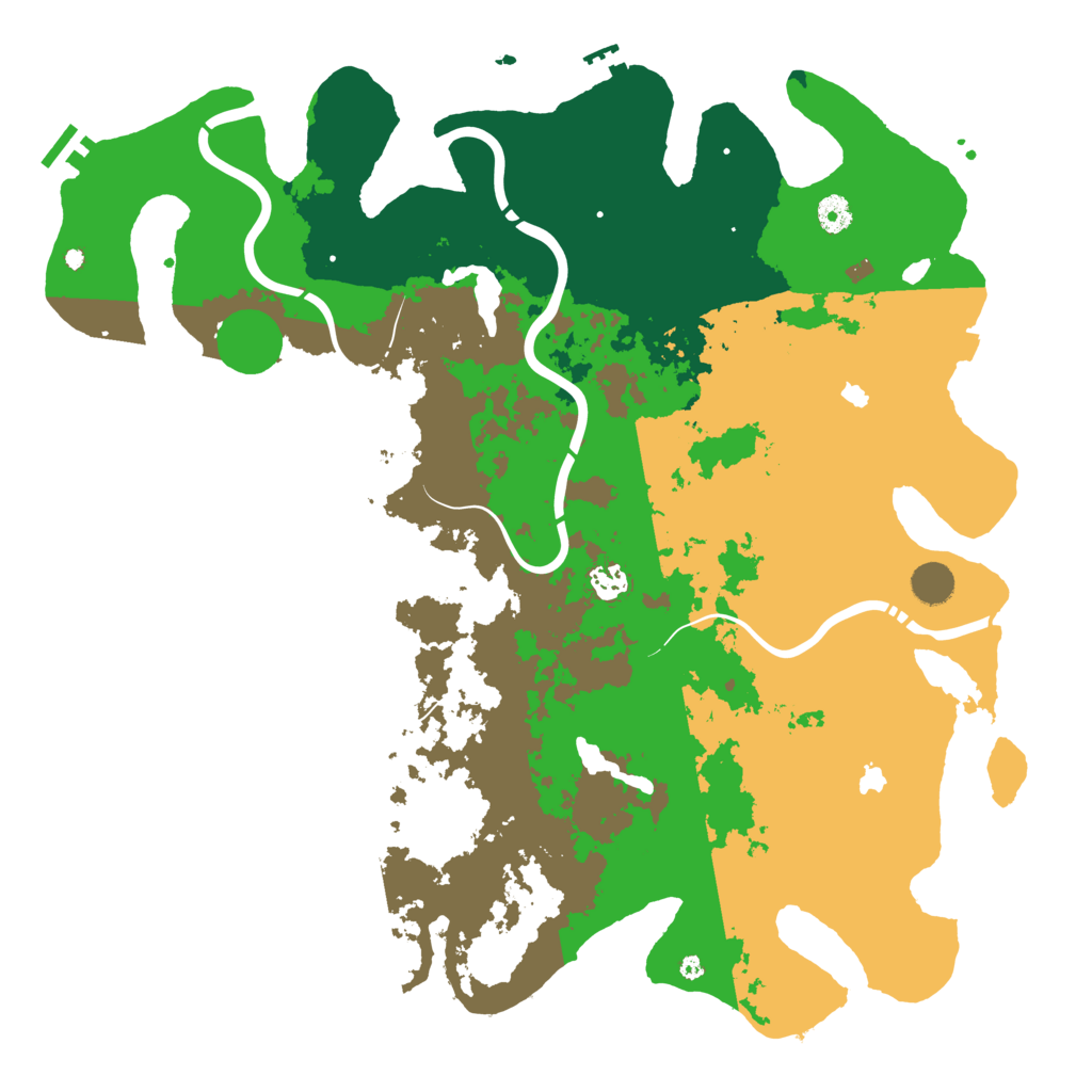Biome Rust Map: Procedural Map, Size: 4500, Seed: 20240307