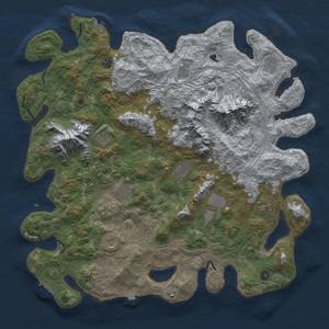 Thumbnail Rust Map: Procedural Map, Size: 5000, Seed: 76561199, 19 Monuments