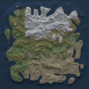 Thumbnail Rust Map: Procedural Map, Size: 4500, Seed: 396692054, 19 Monuments