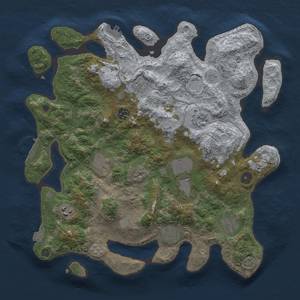 Thumbnail Rust Map: Procedural Map, Size: 3800, Seed: 744497281, 17 Monuments