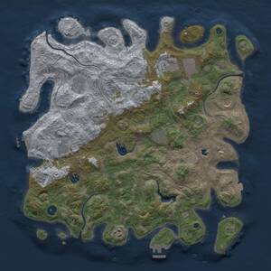 Thumbnail Rust Map: Procedural Map, Size: 4250, Seed: 4565343, 15 Monuments