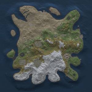 Thumbnail Rust Map: Procedural Map, Size: 3200, Seed: 518439833, 13 Monuments