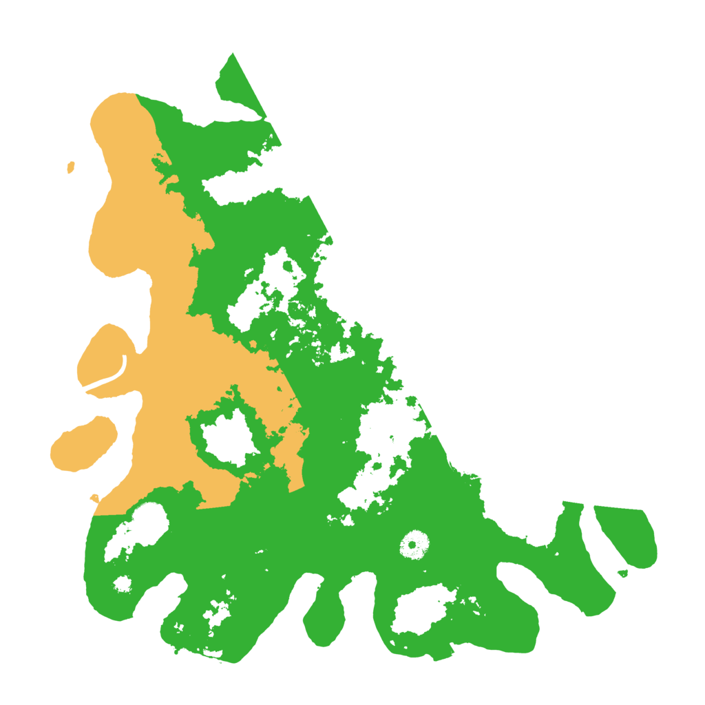 Biome Rust Map: Procedural Map, Size: 3700, Seed: 381651