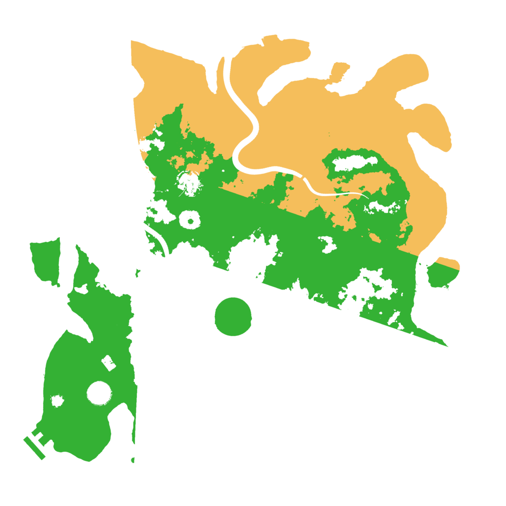 Biome Rust Map: Procedural Map, Size: 3700, Seed: 908009