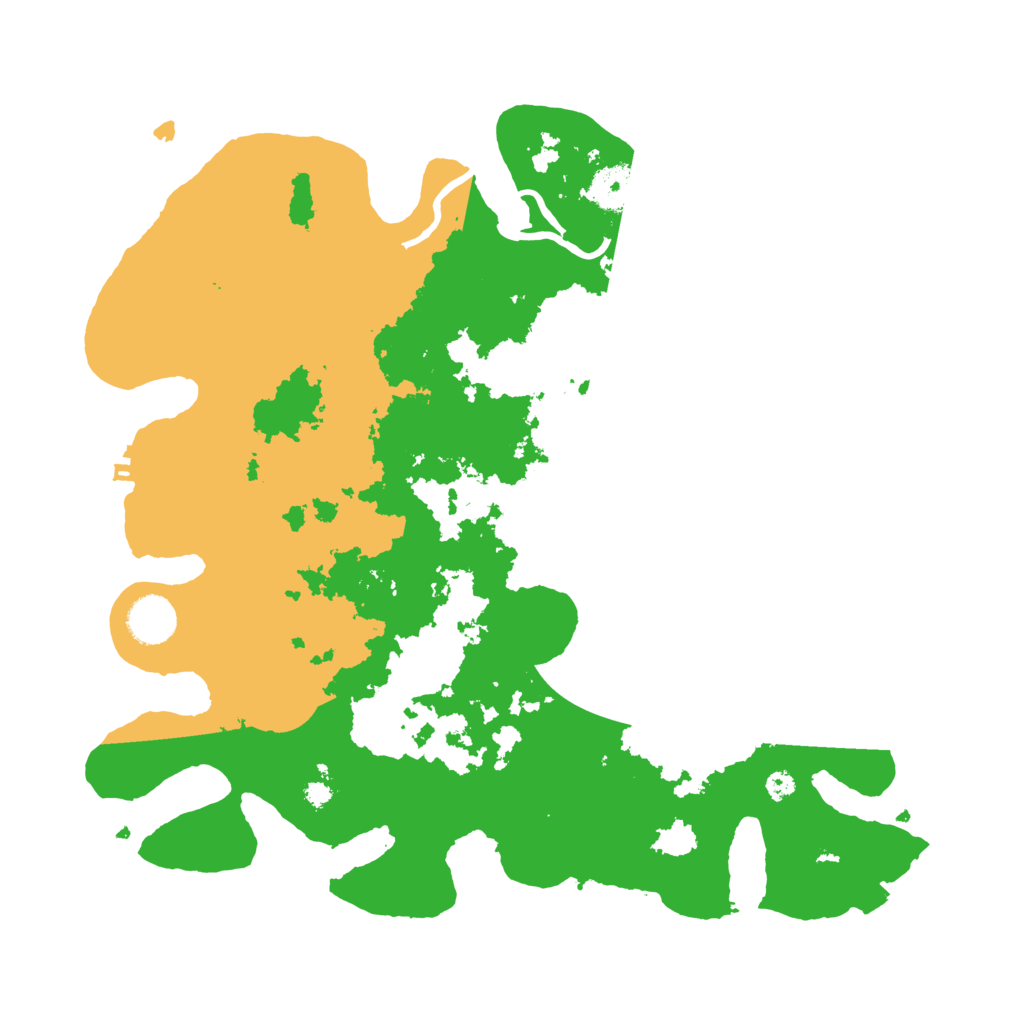 Biome Rust Map: Procedural Map, Size: 3700, Seed: 838615