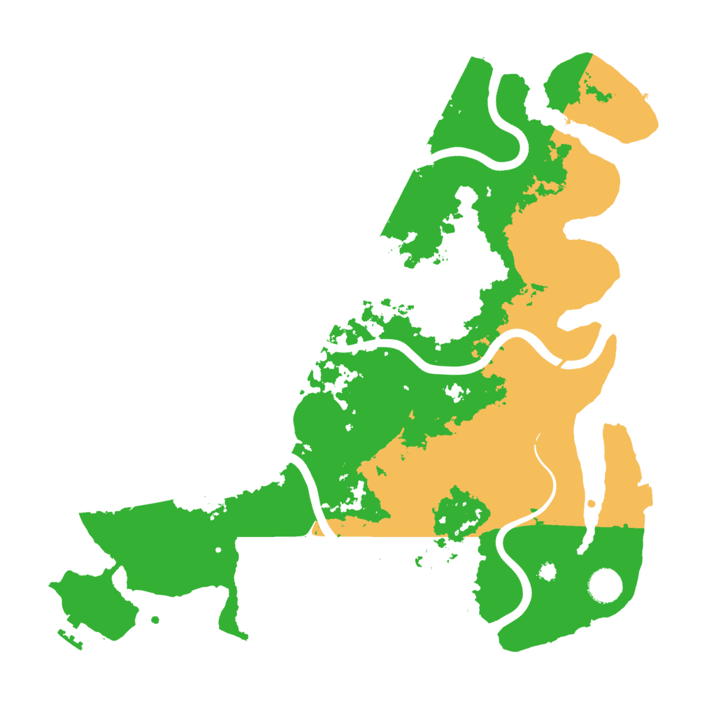Biome Rust Map: Procedural Map, Size: 3700, Seed: 704679