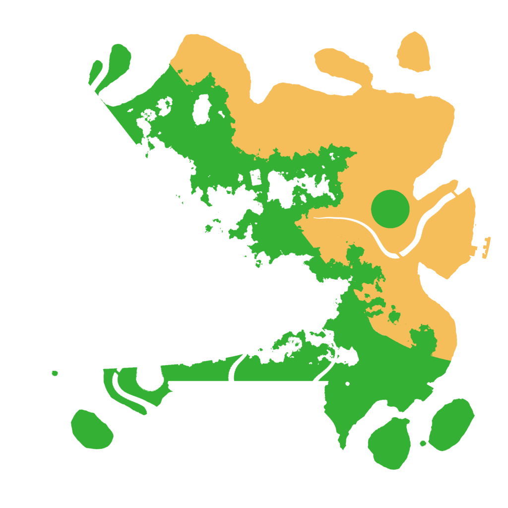 Biome Rust Map: Procedural Map, Size: 3500, Seed: 406672044
