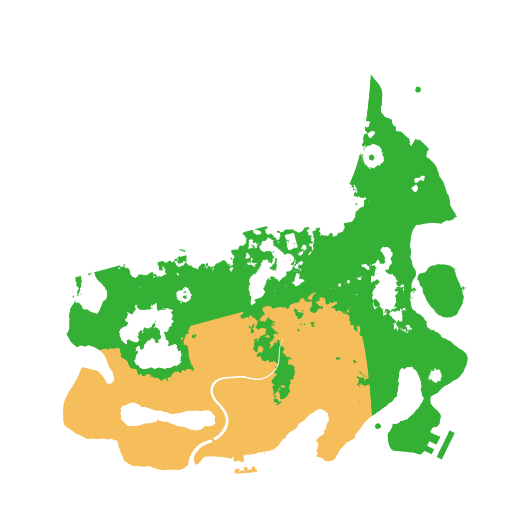 Biome Rust Map: Procedural Map, Size: 3500, Seed: 603410175