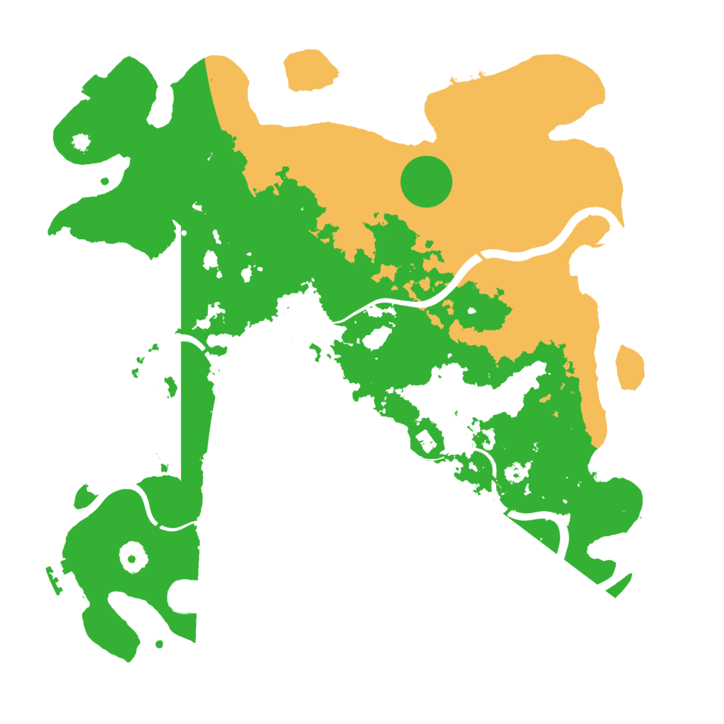 Biome Rust Map: Procedural Map, Size: 3700, Seed: 707455