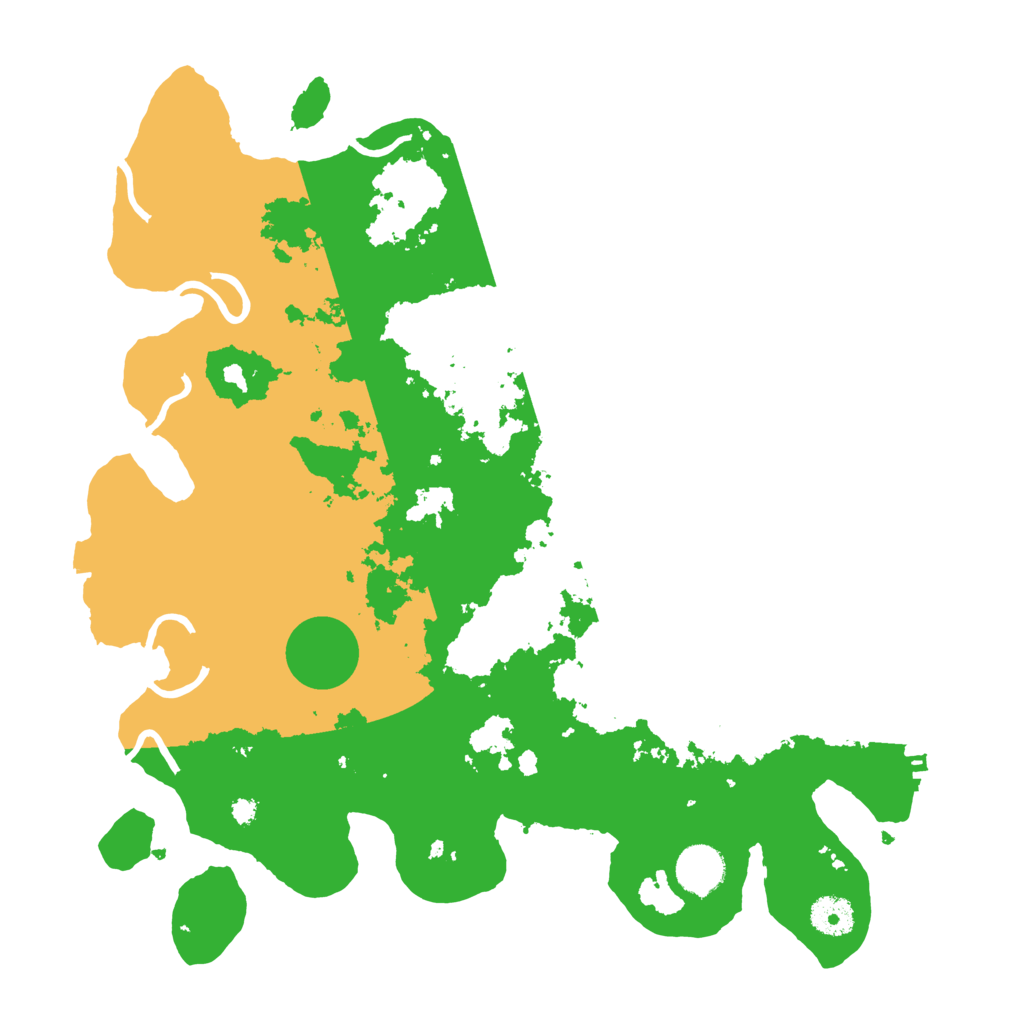 Biome Rust Map: Procedural Map, Size: 3700, Seed: 153782