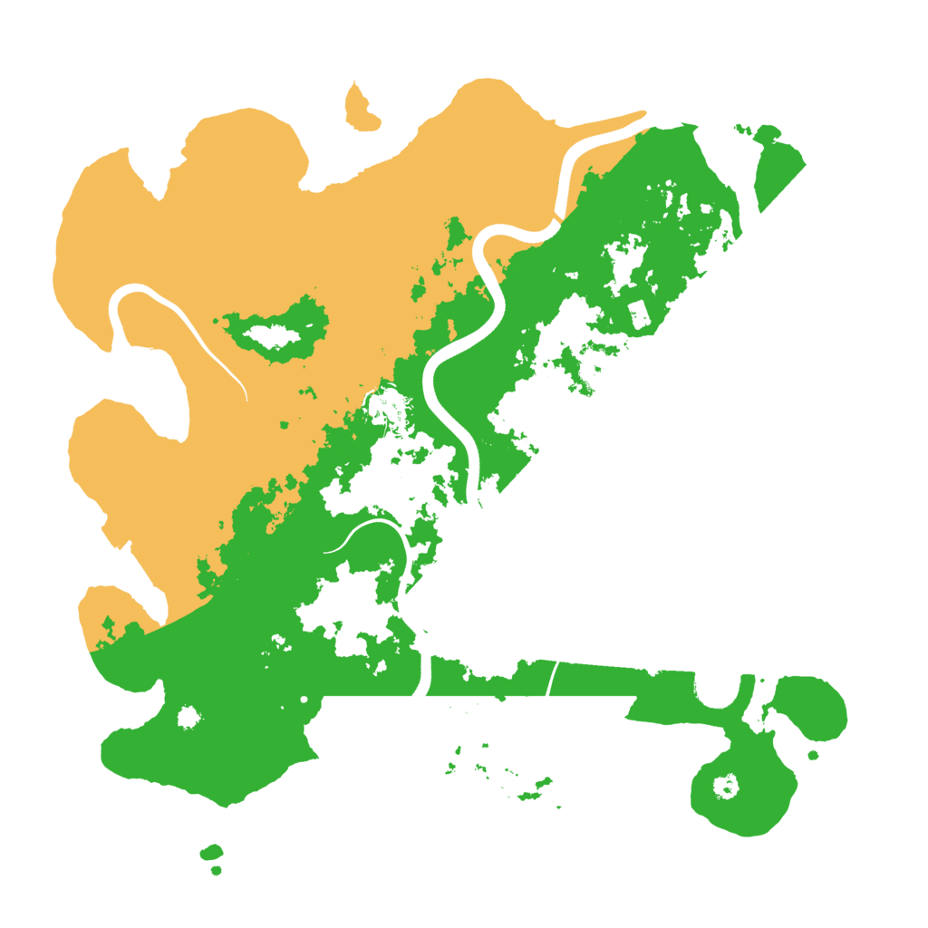 Biome Rust Map: Procedural Map, Size: 3700, Seed: 662544