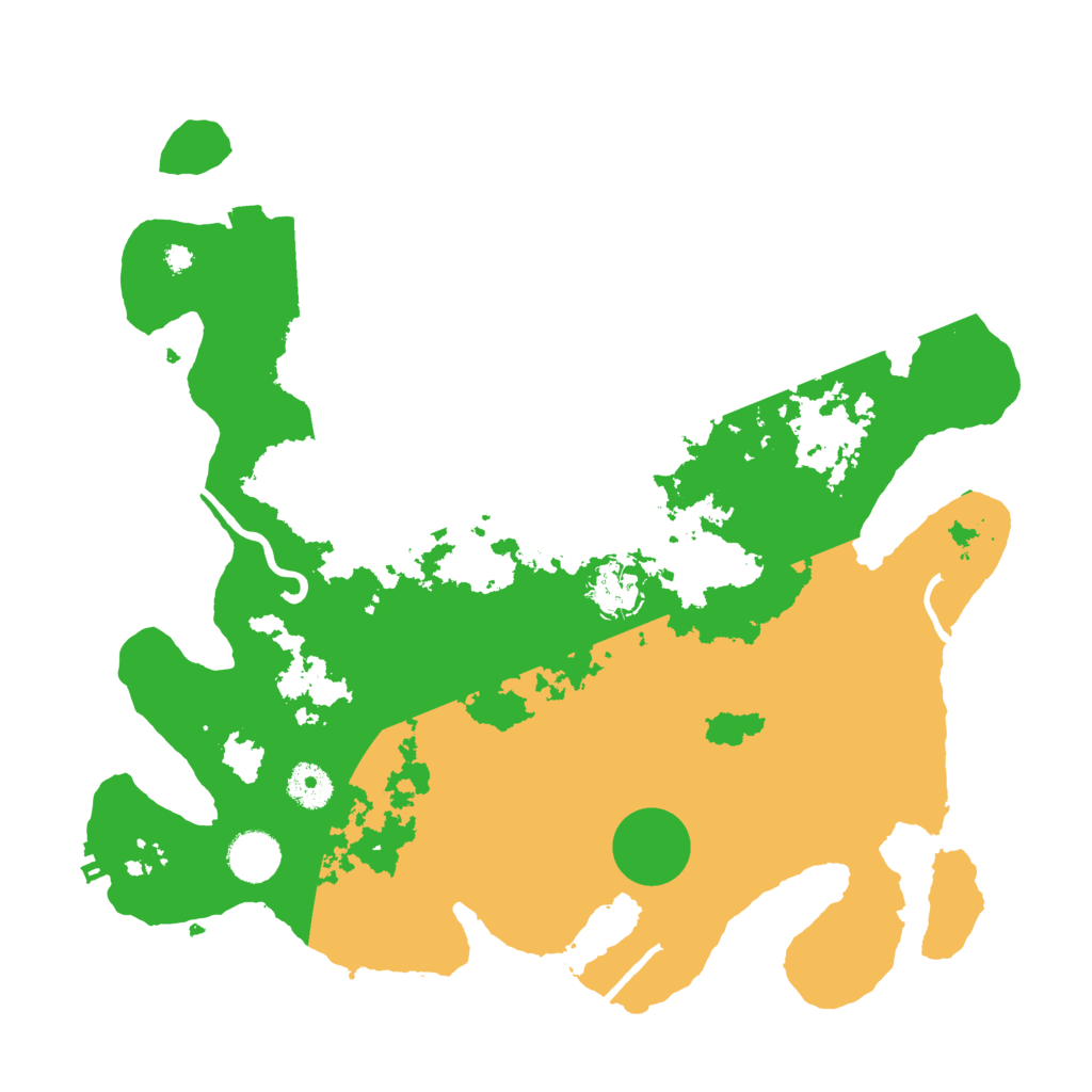 Biome Rust Map: Procedural Map, Size: 3700, Seed: 319536