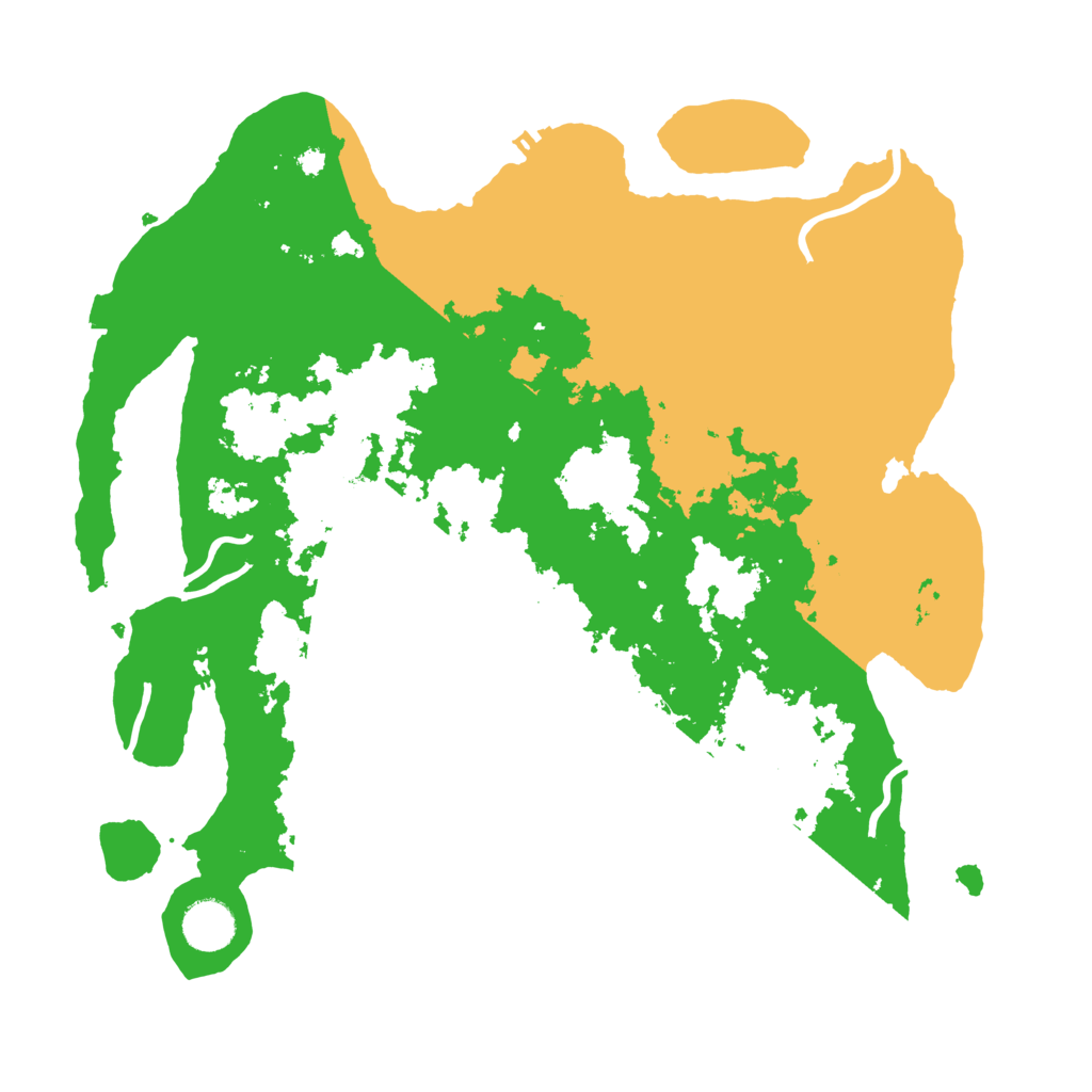 Biome Rust Map: Procedural Map, Size: 3700, Seed: 332122