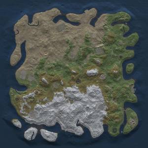 Thumbnail Rust Map: Procedural Map, Size: 4500, Seed: 38747268, 19 Monuments