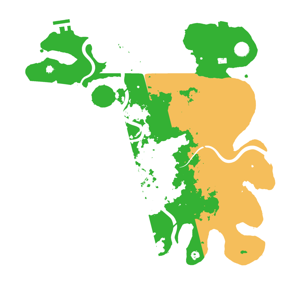 Biome Rust Map: Procedural Map, Size: 3500, Seed: 197560525