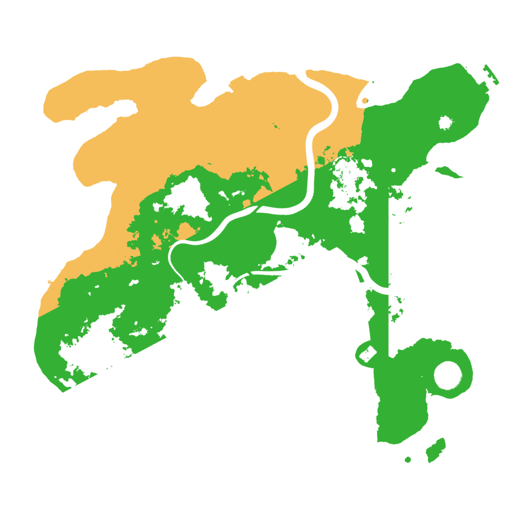 Biome Rust Map: Procedural Map, Size: 3450, Seed: 72697304