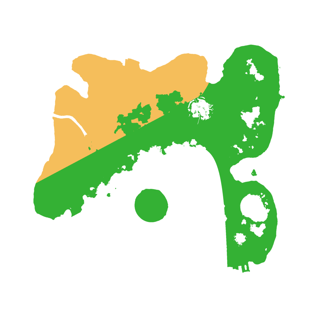 Biome Rust Map: Procedural Map, Size: 2500, Seed: 1112542