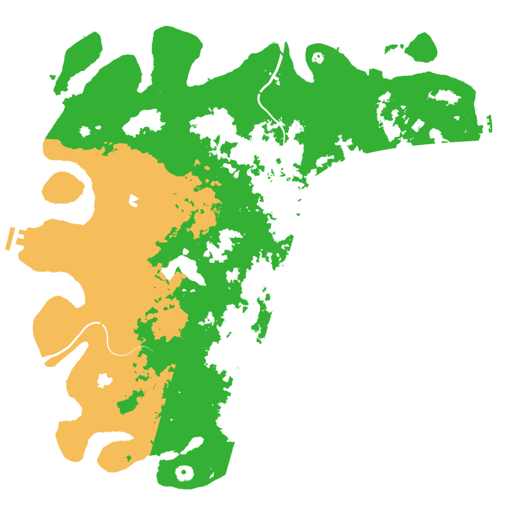 Biome Rust Map: Procedural Map, Size: 4500, Seed: 309928787