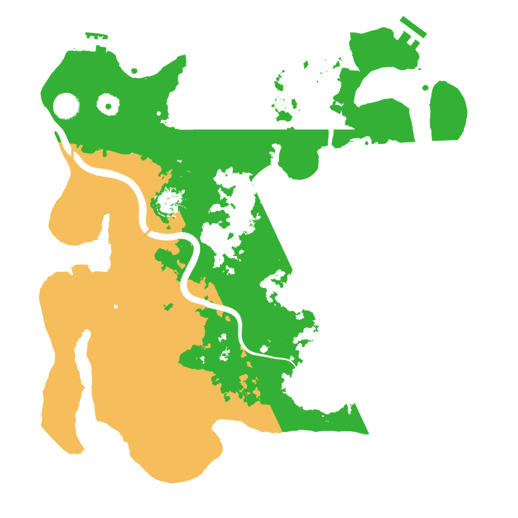 Biome Rust Map: Procedural Map, Size: 3500, Seed: 6391012