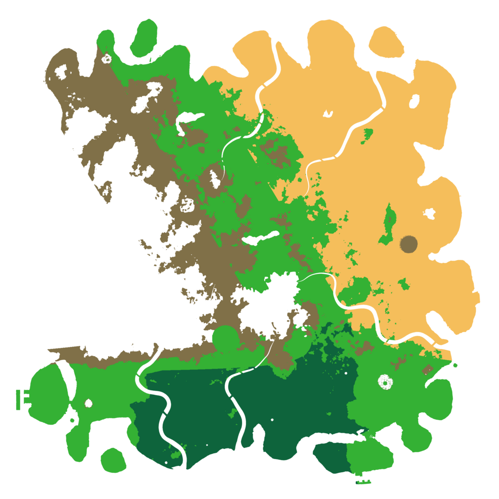 Biome Rust Map: Procedural Map, Size: 5000, Seed: 1068270688