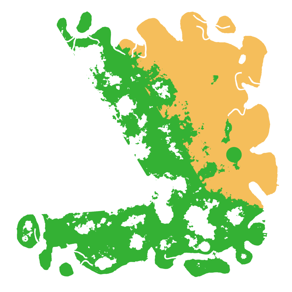 Biome Rust Map: Procedural Map, Size: 5000, Seed: 1068270688